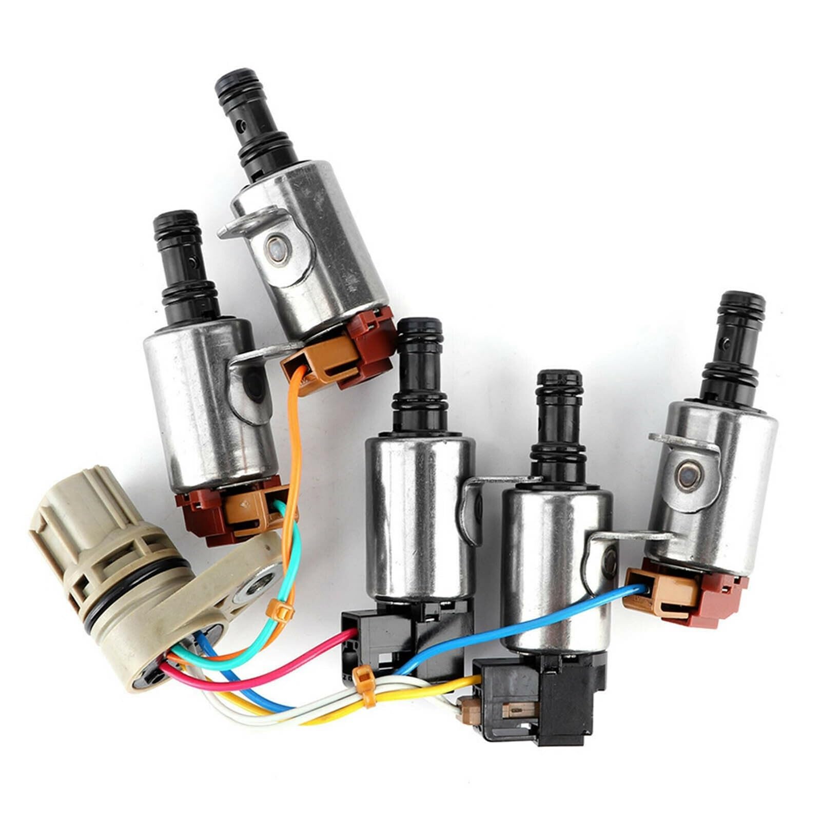 Solenoid Ventilation Valve Fit for Honda Accord CR-V RSX 28400-PRP-004 5pcs Transmission Solenoid Valve (with Wiring Harness)
