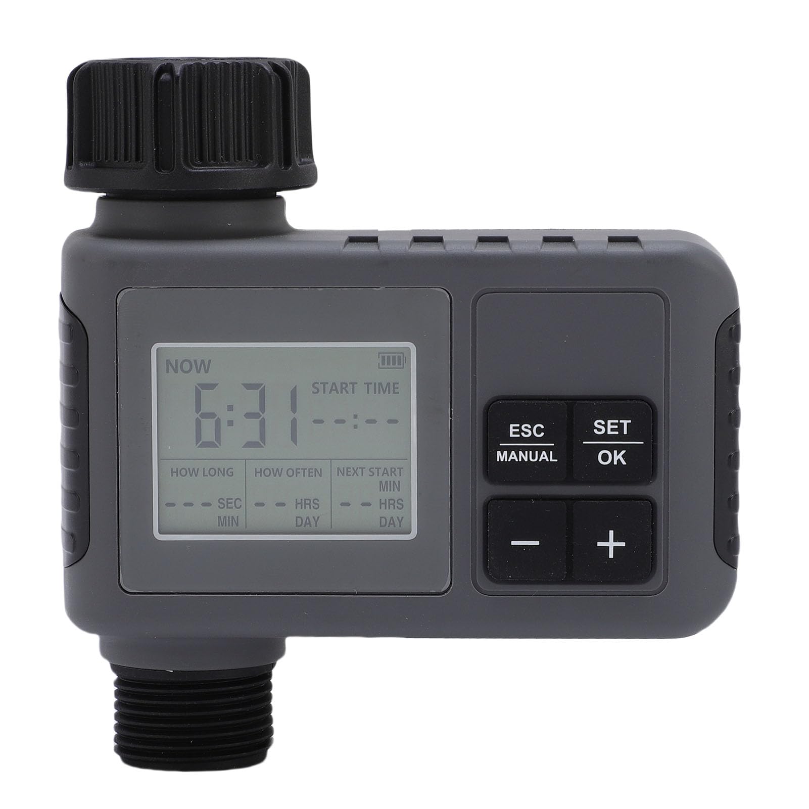 Generic Display LCD Programmatore di Irrigazione Temporizzato Timer di Irrigazione Automatico per Cortile Giardino Esterno, Timer di per Rubinetto da 3/4-1/2 Pollici
