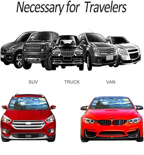 Miniatura 5 de Parasol para parabrisas para automóvil, SUV, camión, mantiene el vehículo fresco, fácil de usar, protege el vehículo de daños a altas temperaturas y