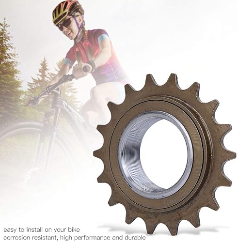 Miniatura 4 de Alomejor Piñones de volante Piezas Rueda de cadena de radios Rueda trasera Rueda libre de una sola velocidad para carretera de montaña