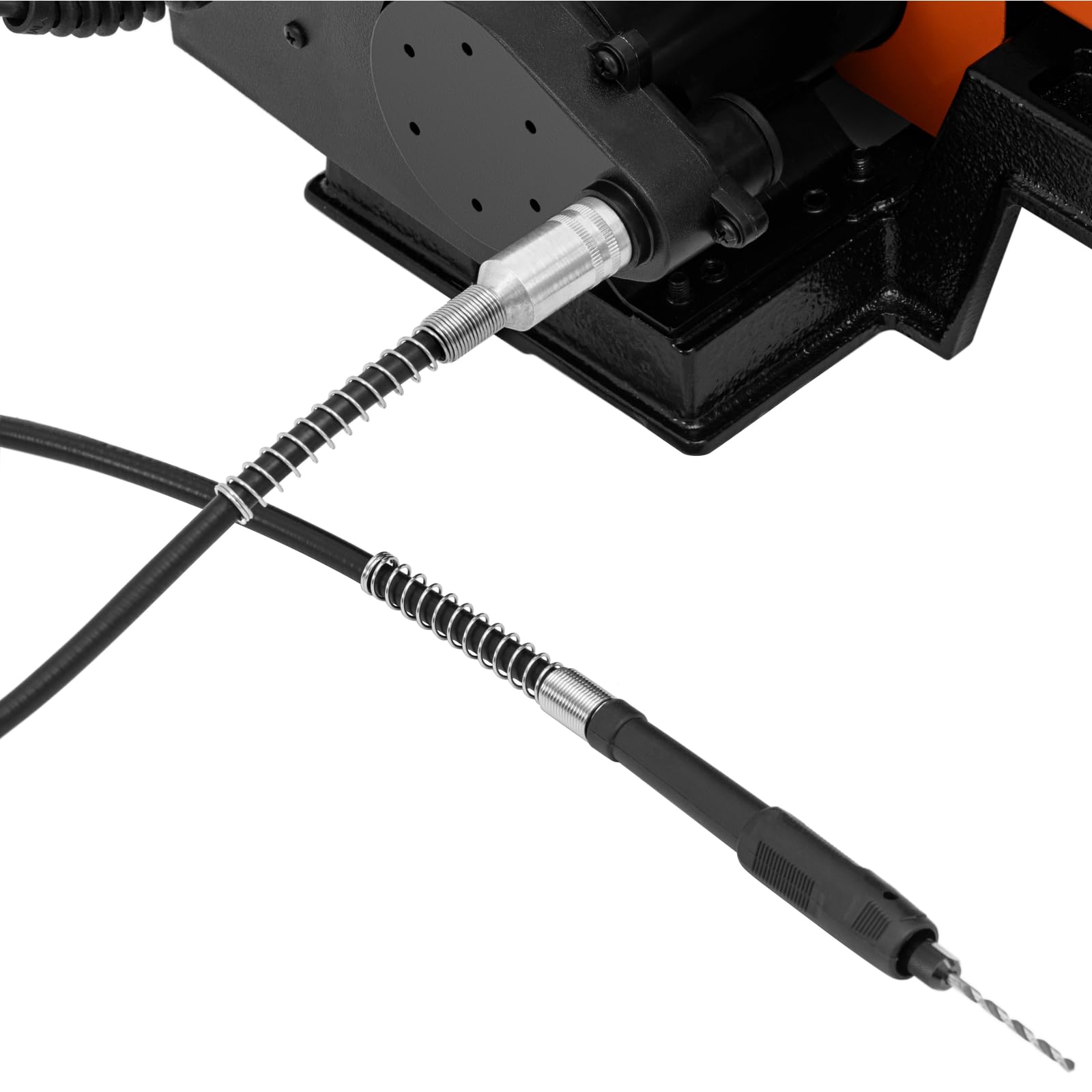 MSW MSW-SBBD-1250EC - Sega da decubo, 120 W, inclinabile di 45°, superficie di lavoro, 254 x 414 mm, luce LED, albero flessibile, sega a taglio fine, legno professionale