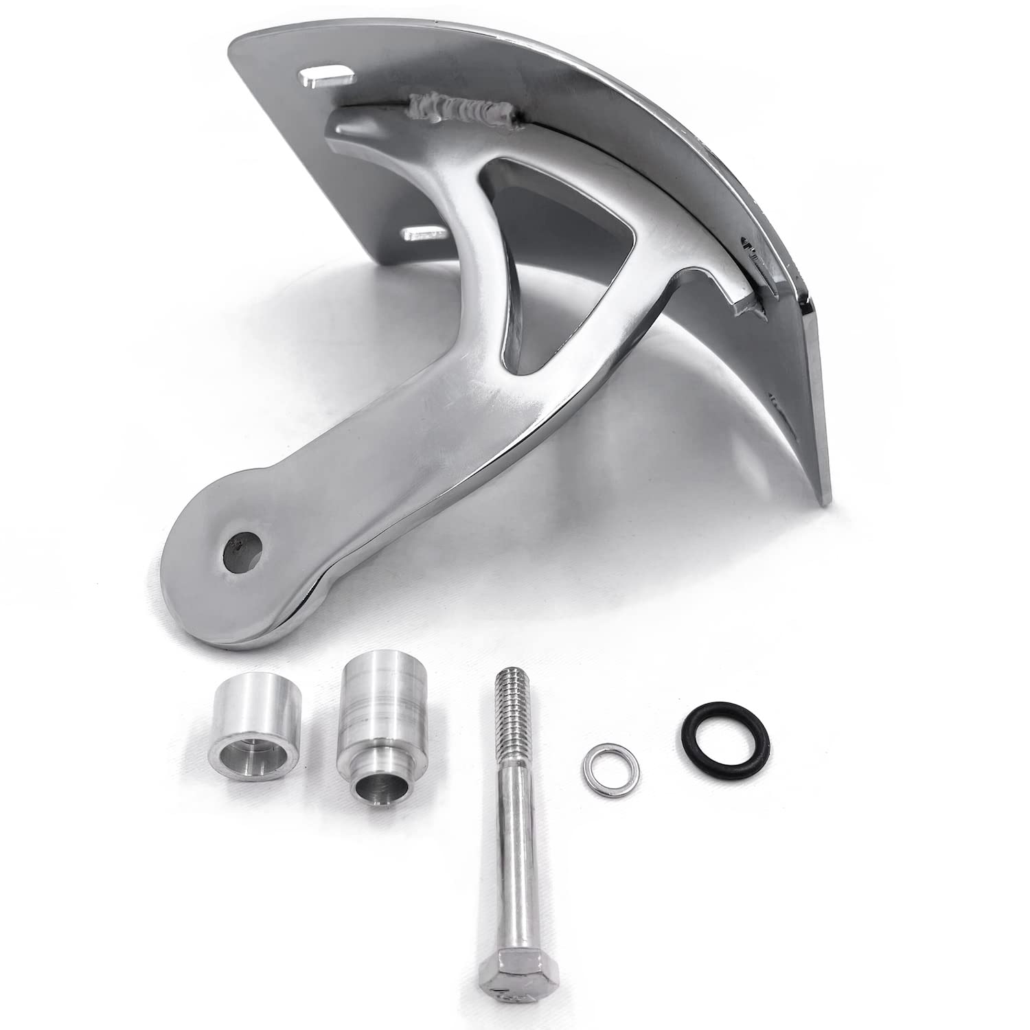 HTTMT- Chrome Billet License Plate Tag Holder Bracket Compatible with 2006-2013 Suzuki Boulevard M109R [P/N: MT360-07-CD]