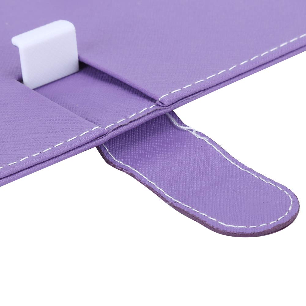 VBESTLIFE Custodia Con Tastiera Bluetooth 3.0 Per Smartphone 4.5-6.8'' - Universale, Supporto Integrato, Pelle PU Viola - 3