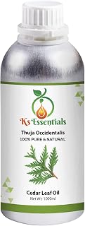 Ks Essentials Cedar leaf Essential Oil 100% Pure and Natural Steam Distelled (1000 Ml) Price In India