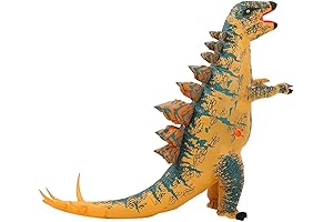 Skeleton Dinosaur Inflatable Costume, Halloween Dinosaur Cosplay Blow Up Suit Fancy Dress For Adult
