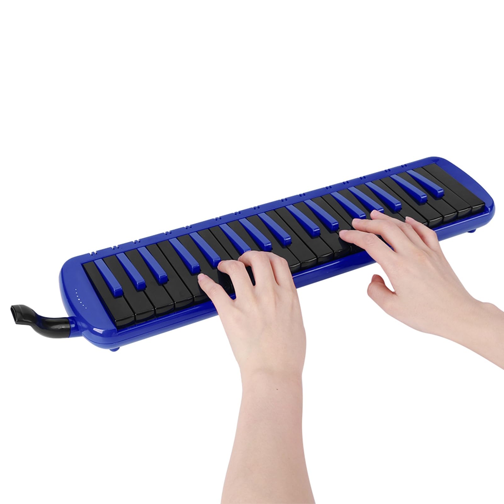 Melodica - Instrumento musical de viento de 37 teclas adecuado para principiantes, bolsa de práctica F37s (azul)
