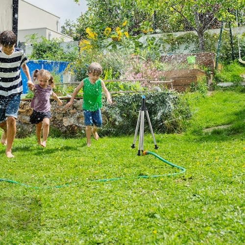 Aspersor giratorio con base de trípode elevado de gran alcance para parques 3