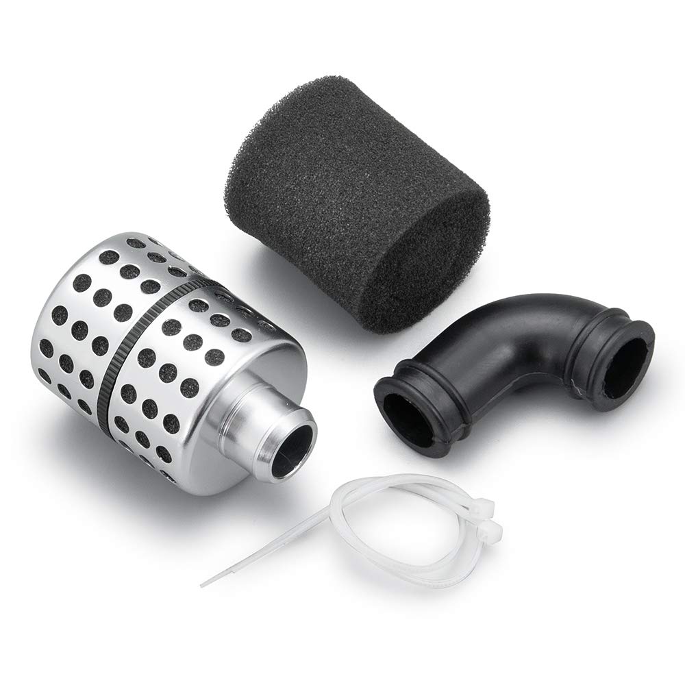 WEFEINO Alloy Capped Air Filter with Sponge Upgrade Parts for 1/8 RC Car Buggy Truck