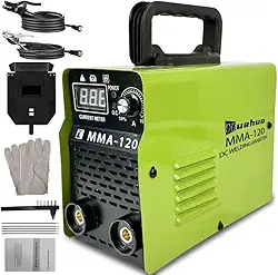 Máquina de Solda Inversora Sem Gás,Portatil de Alta Potência MMA120(220V) (Verde-220V)