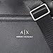 Armani Exchange Men's Eco-Leather 2-Strap Briefcase, Black, OS