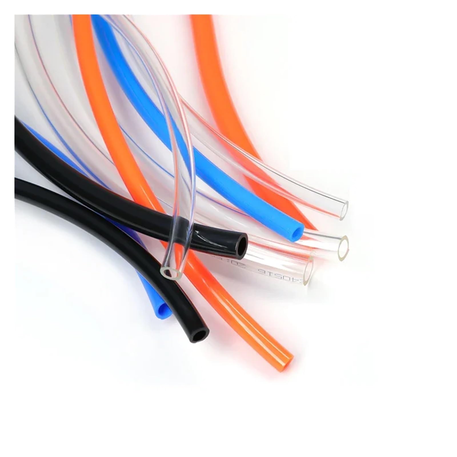 Tubo Neumático PU 1-10m Poliuretano 3-20mm | Air Component Hose(Black,8 METERS_OD 12XID 8MM)