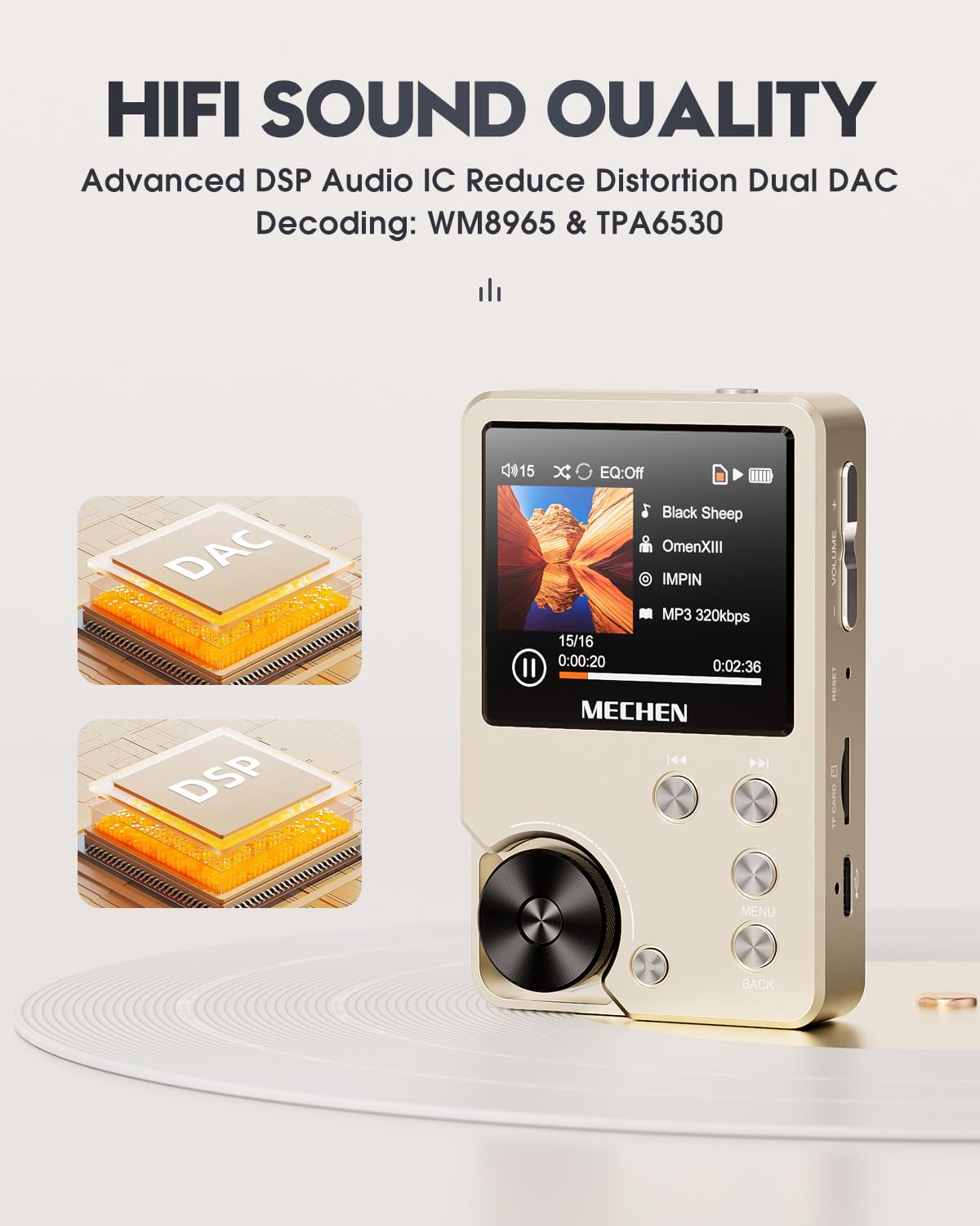 Amazon.com: MECHEN M30 HiFi MP3 Player, Lossless DSD High