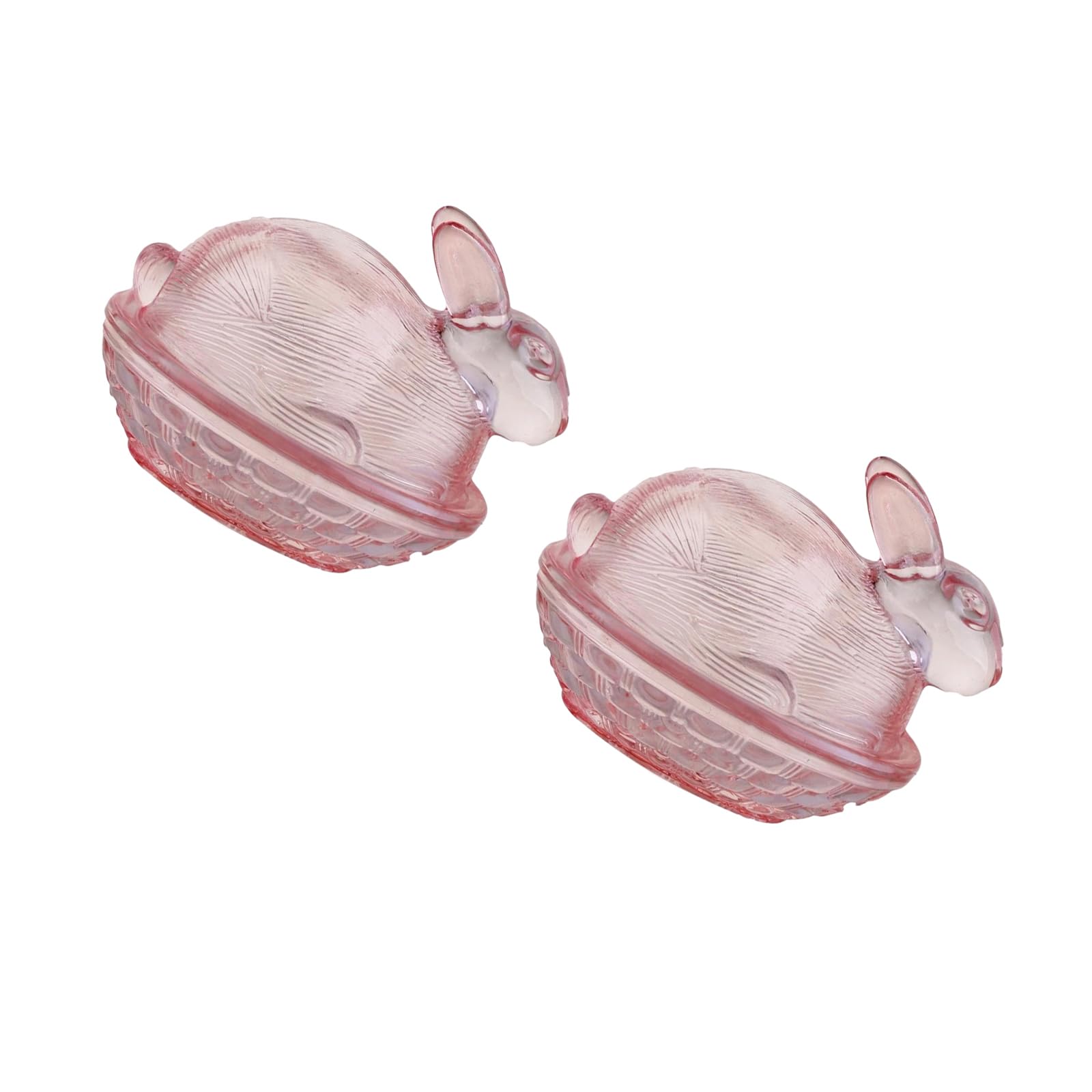 Tsophreniq Pink1 Rabbits Glass Jar With Lid For Snacks And Home Decor Candy Container Coffee Canister
