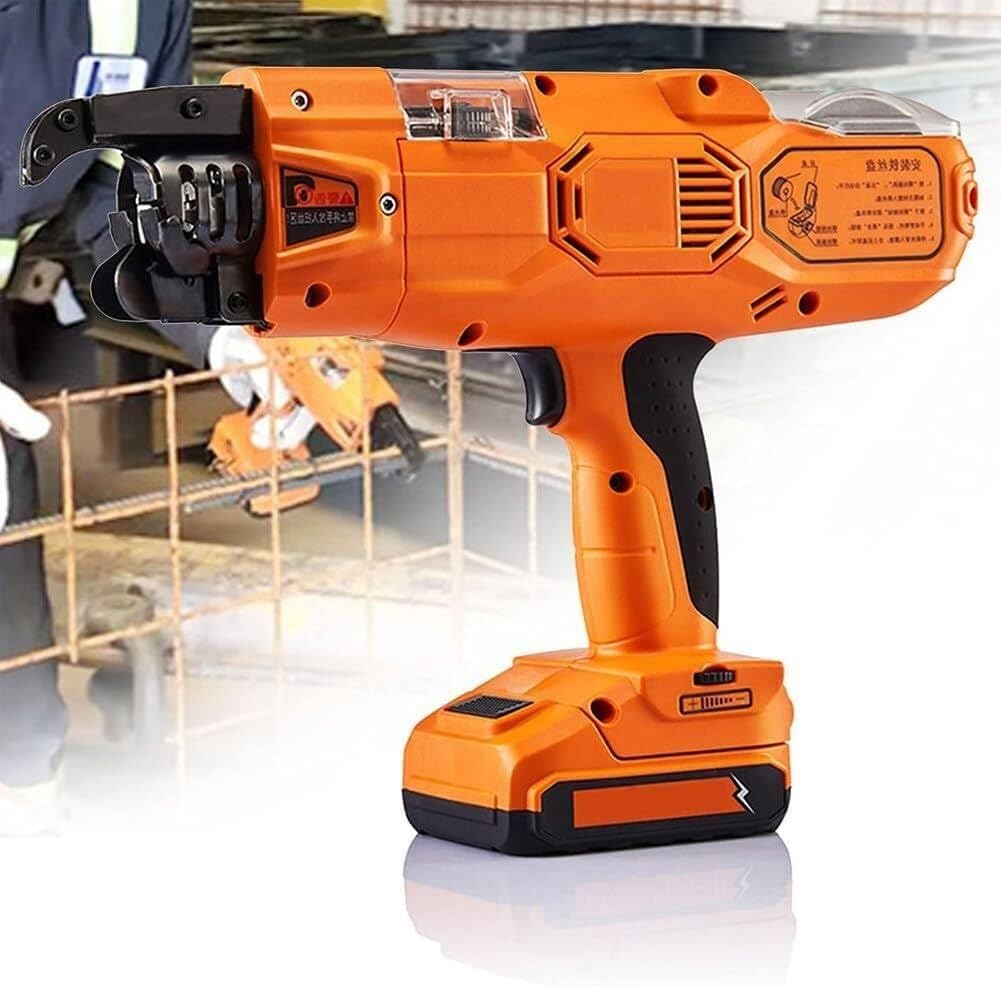 Automatic Rebar Tying Machine, Handheld Electric Rechargeable Tier Binding(20mm)
