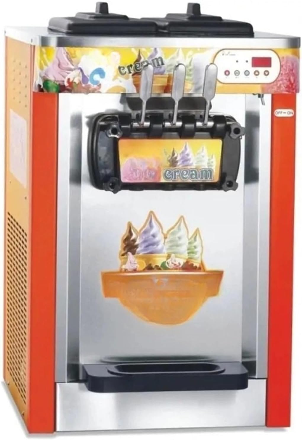 1 Full Set Front Panel Block Replacement Parts Soft Ice Cream Makers Accessories Face Plate Compatible With MQL GUANGSHEN MK Machines