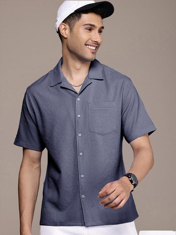 Image of Tee Projekt Fashion Textured Shirts for Men||Regular Fit Casual Shirt for Men||Fancy Shirt