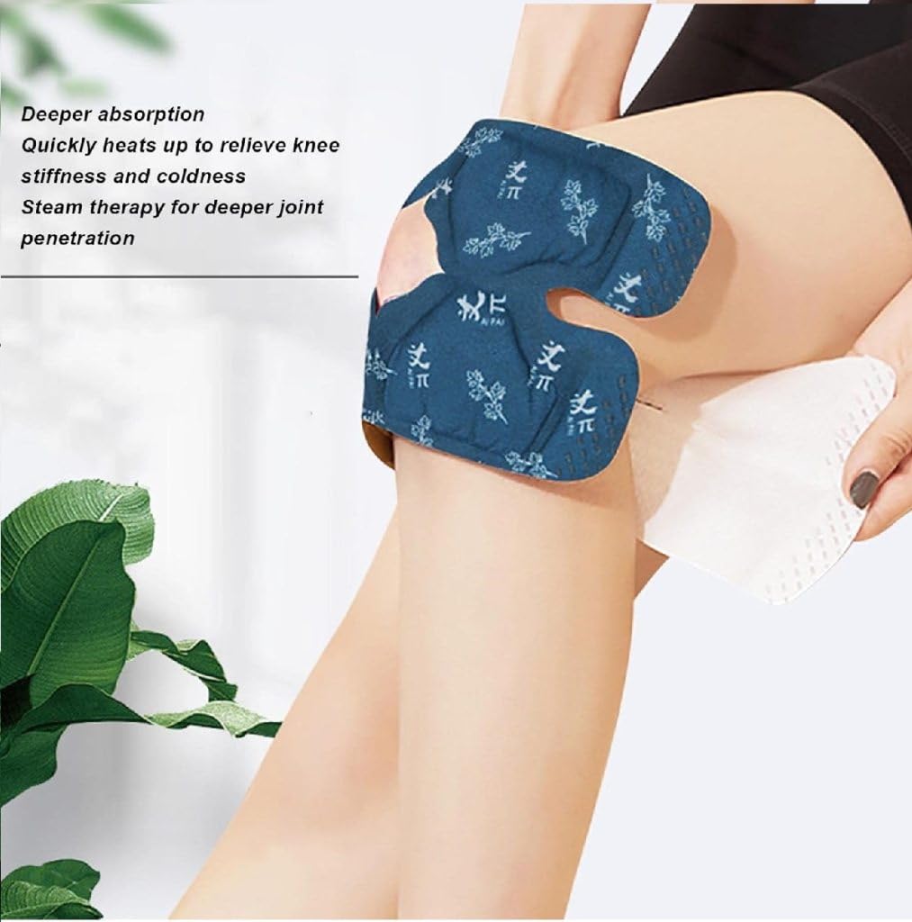ROJYO Hot Compress Self-Heating Knee Patches – Mugwort & Moxibustion Warming Pads for Joint Pain Relief | Fast Heating Pain Relief for Cold Legs & Old Injuries | 12 Patches 2 610Dsp2Bn2L. SL1024