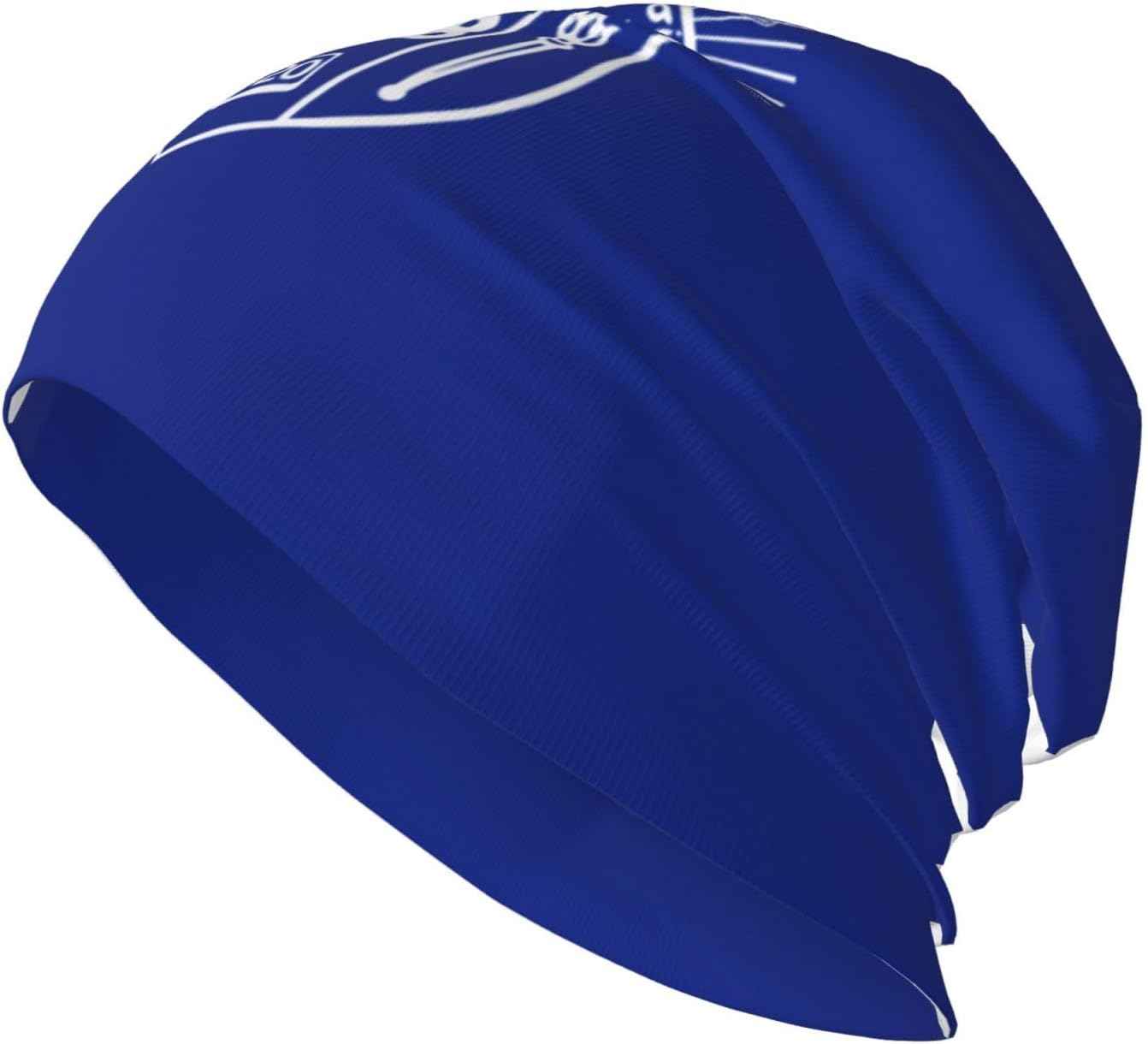 Women's Black Slouchy Beanie Headwear Caps Skull Hats - Image 3