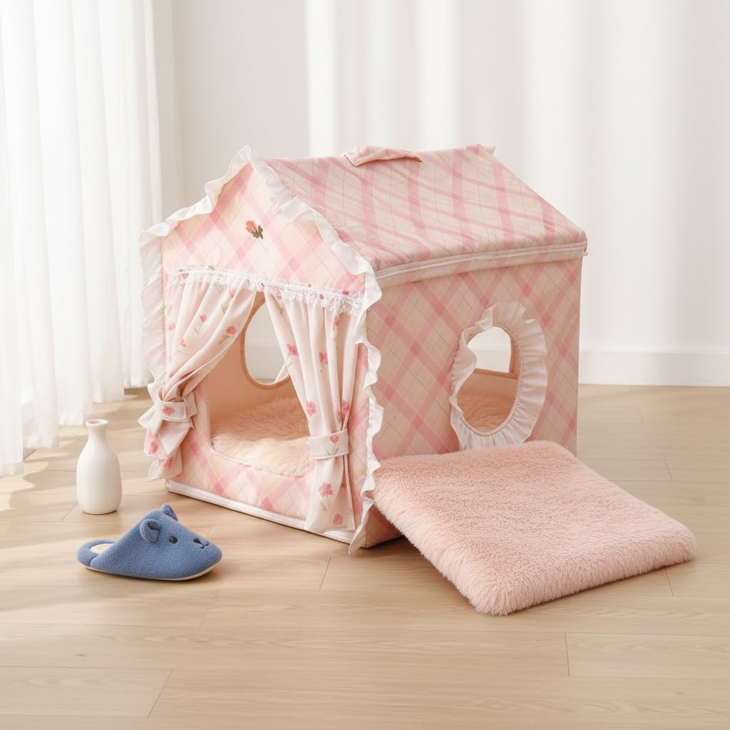 Cuccia Gatto Principessa, Casetta per, L | Struttura in tessuto, Gatto riposo, animali, Per Decoratori interni