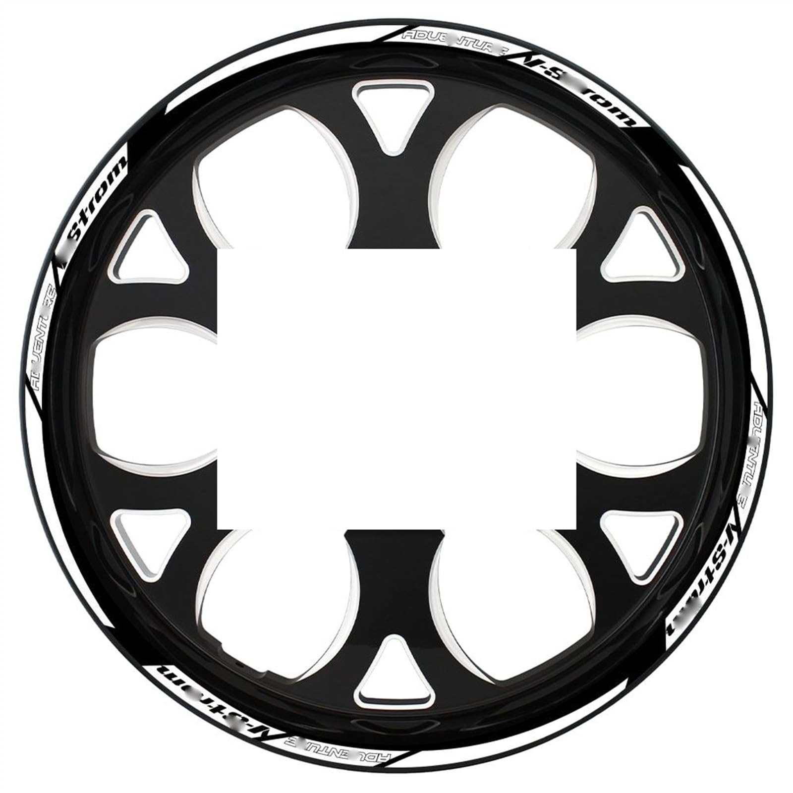 Applique for S&uzuki for Vstrom for V-Strom DL 650 Dl1000 1050 XT 250 SX Reflective Wheel Sticker Rim Decal Hub Stripe Tape 19″17″(A5)