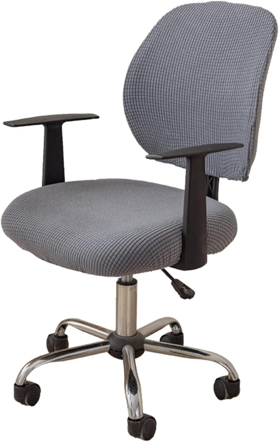 Office Chair Cover,Chair Protectors Computer Chair Covers, ,Split Stretch Spandex Seat Slipcover,Corn Silk Fabric Removable Washable Rotating Swivel Chair Protective Covers(No Chair),Blue,10PCS ( Colo โ image 1
