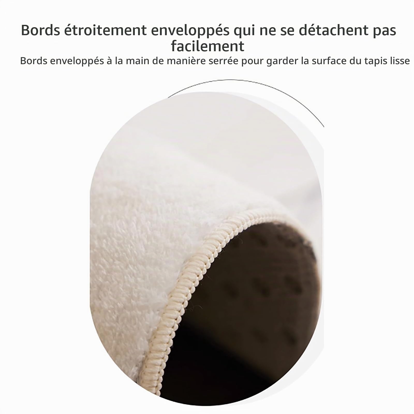 PUIOKA Tapis de forme irrégulière - Tapis doux de grande surface pour la décoration intérieure