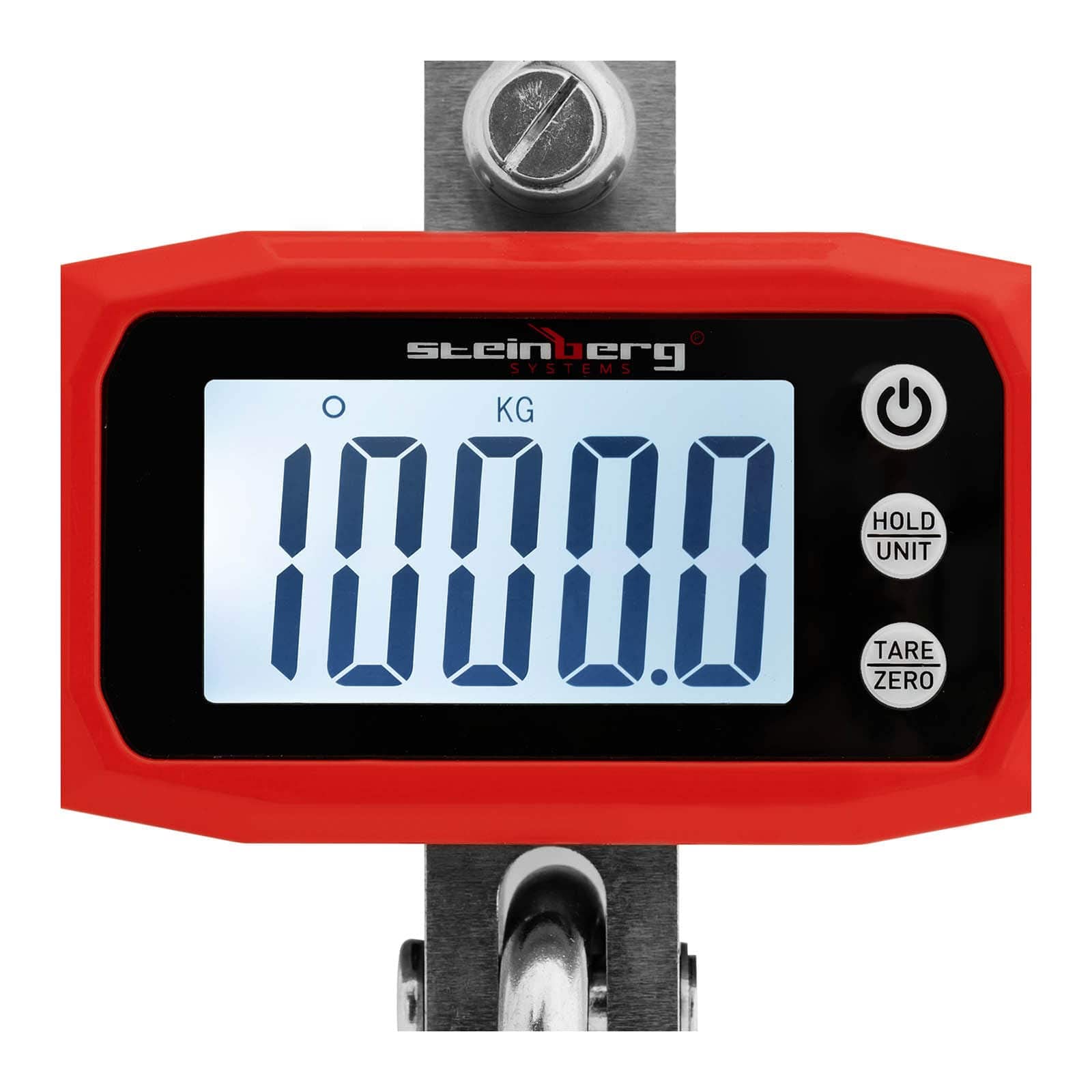 Steinberg Systems SBS-KW-1000N Kranwaage 1000 kg / 100 g LCD Hängewaage Zugwaage Kranwaage 1000 kg