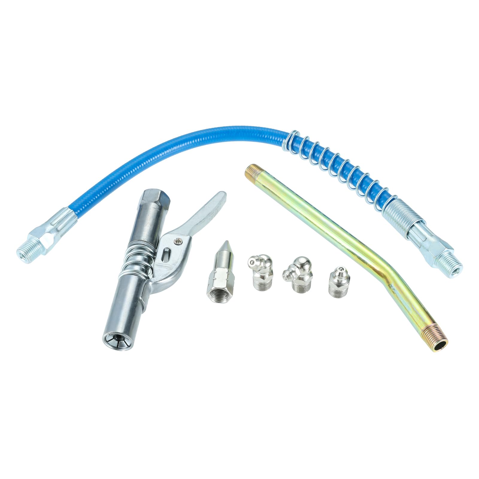 グリースガン グリスカプラー 高圧グリースノズル グリース注入器 シングルハンドルセルフロッキング式のバターノズルヘッド 高圧グリース注入器 注油工具