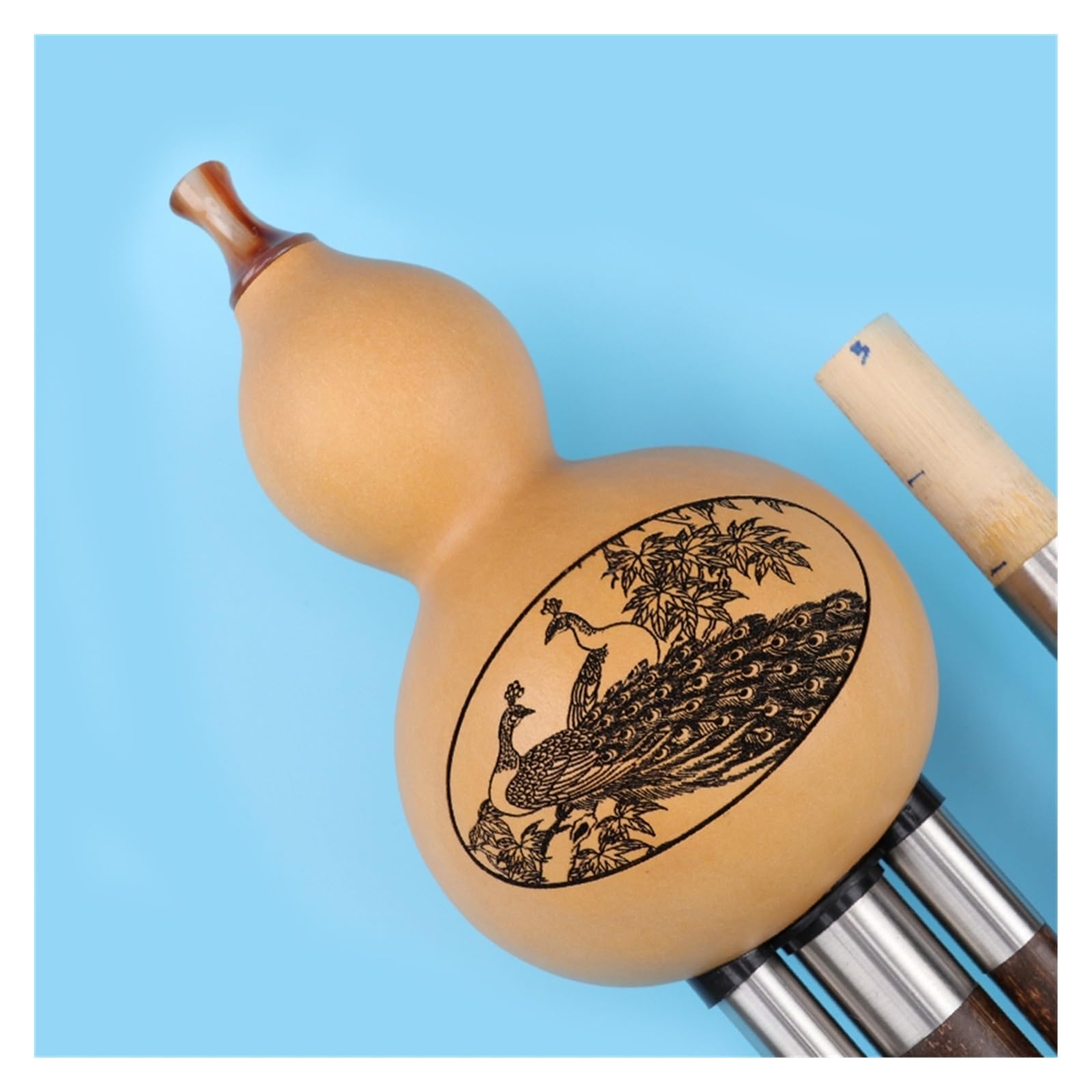 Hulusi Débutant Double Ton Adulte Instrument À Double Tuyau Hulusi (G+F)