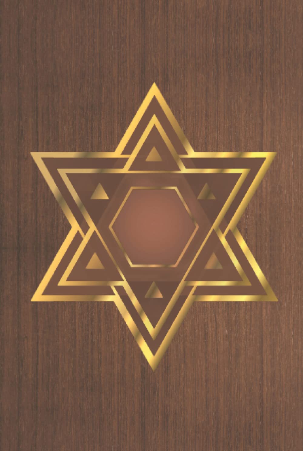 Isometric/Triangle Dotted Notebook: Wooden Sigil of Gold