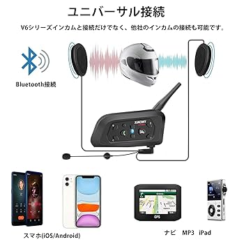 【Dap】Mihono 6Riders インカム バイク用 V6Pro Amazon.co.jp: Mihono 6Riders インカム バイク用 V6Pro 昇級版