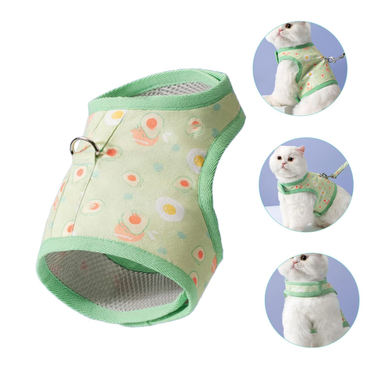 Yardwe 3juegos Arnés para Gato con Diseño De Arnés De y Resistente con para Paseos para De Accesorio Adorable para y Gatos