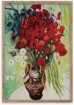 Amazon.co.jp: ゴッホ「ヒナギクとケシの花瓶」阪画屋 アートパネル Amazon.co.jp: ゴッホ「ヒナギクとケシの花瓶」阪画屋 アートパネル