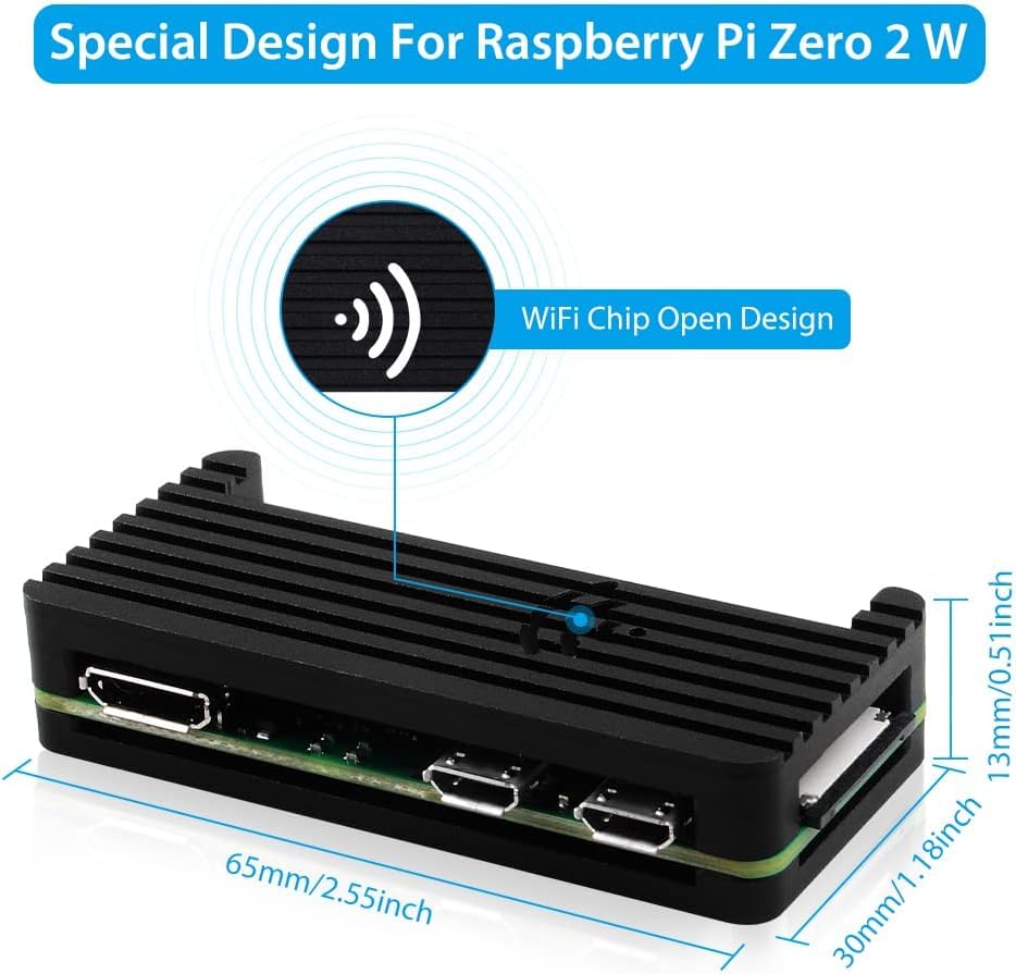 Amazon.co.jp: GeeekPi Raspberry Pi Zero 2 W ケース/Zero W ケース