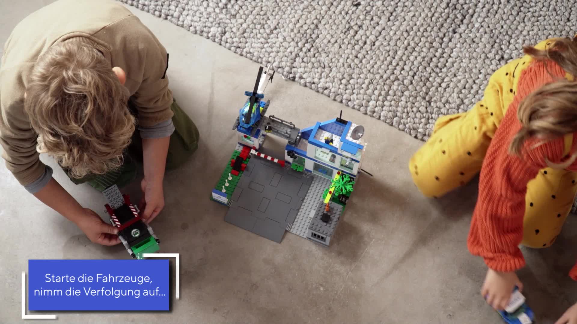 LEGO 60316 City Polizeistation mit Polizeiauto, Müllauto und Hubschrauber, Gebäude zum Bauen mit 3 Figuren, Polizei-Spielzeug für Jungen und Mädchen ab 6 Jahren, Geschenk für Kinder – Bild 8