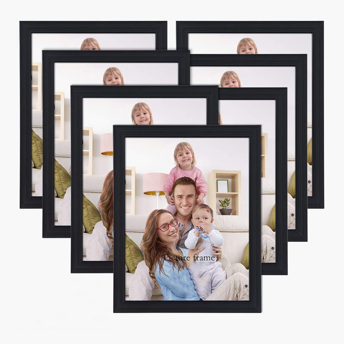 ArtzFolio Wall Photo Frame D229 | Wall Photo Frame Collage for Living Room | Picture Frames Home & Wall Decoration | Black | Set of 7 Units | 8x10inch (B07M63LXPC) Amazon Price History, Amazon Price Tracker