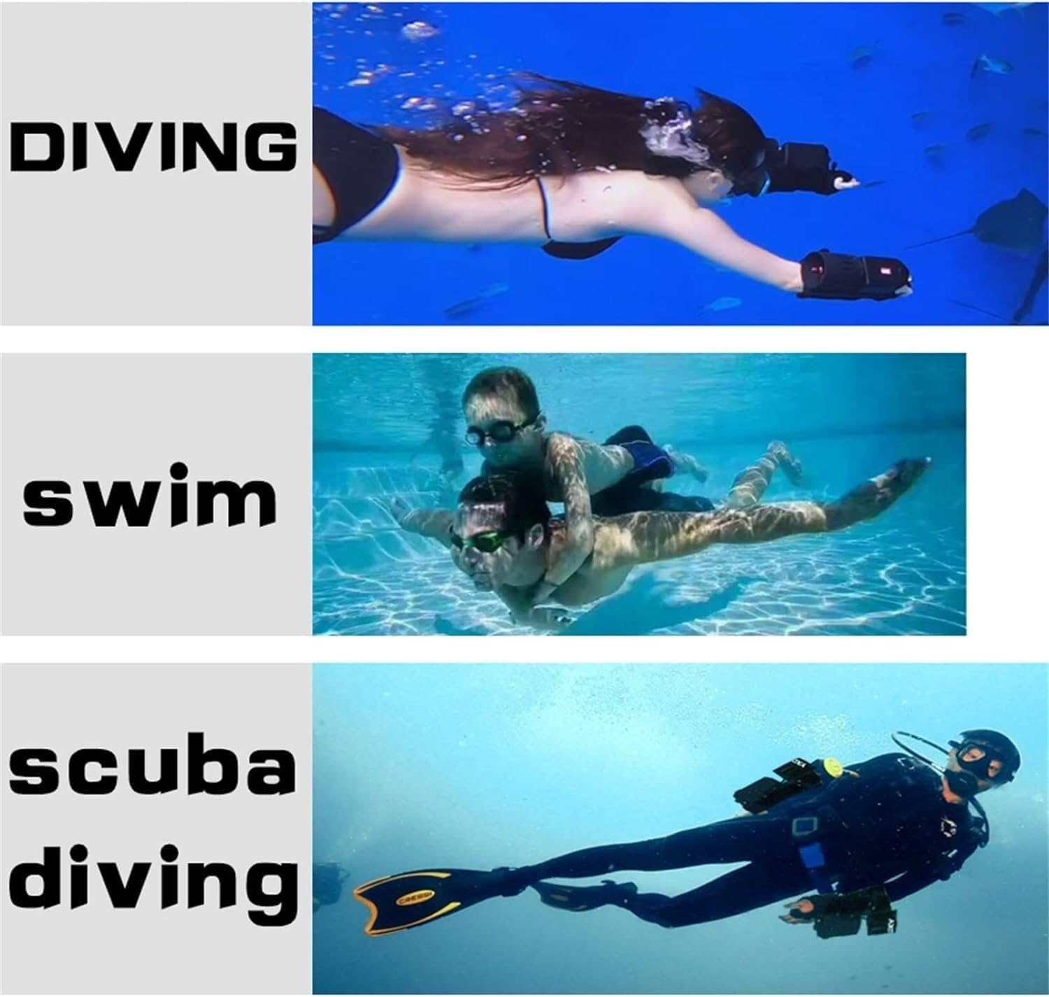 Snorkeling Propulsione Booster Braccio Subacqueo Scooter Attrezzatura Immersione Mare Nuoto Sport acquatici