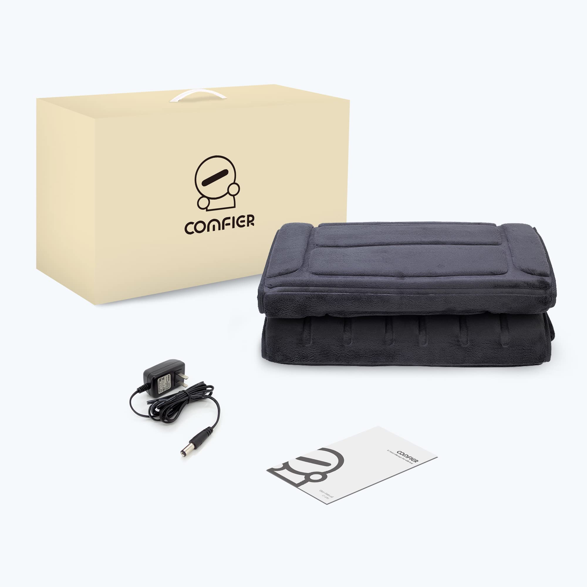 COMFIER Massage Mat Full Body,Massage Pad with 10 Vibration Motors,Back Massager Pad with Heat,Christmas Gifts for Men Women Mom Dad - Image 8 thumbnail