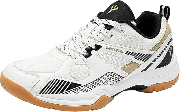 Mens Pickleball Shoes | Table Tennis & Squash Court Sneakers | Strong Support & Shock Absorption | All-Court Comfort
