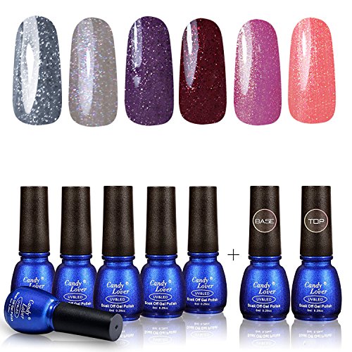 Perfect Summer UV/LED Soak Off Gel Nail Polish - with Base Coat and Top Coat , 8ml Each #16