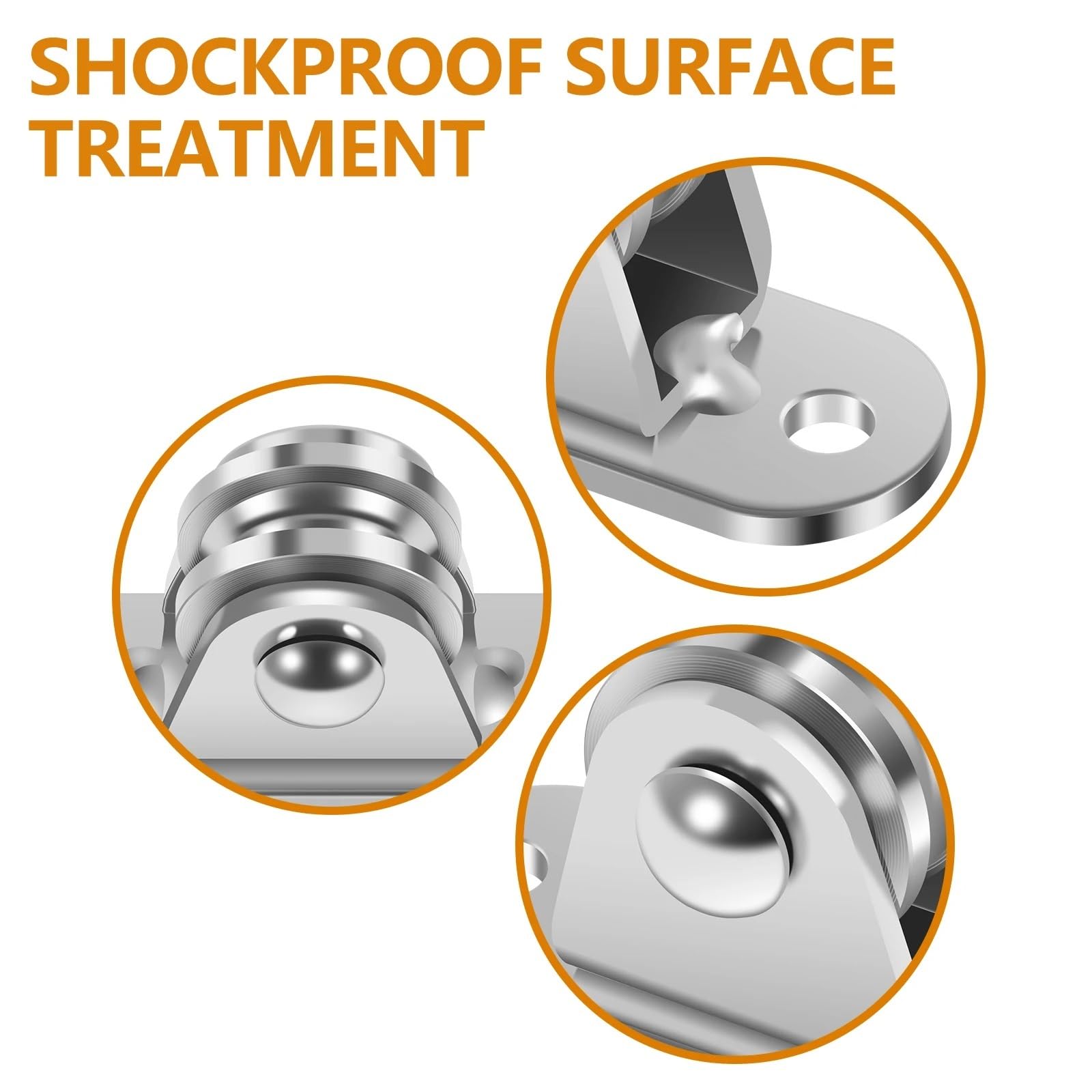 Set di 4 pulegge fisse resistenti con cuscinetti duplex, silenziosi e stabili, supporta fino a 77 kg, ideale per uso domestico e Worhop