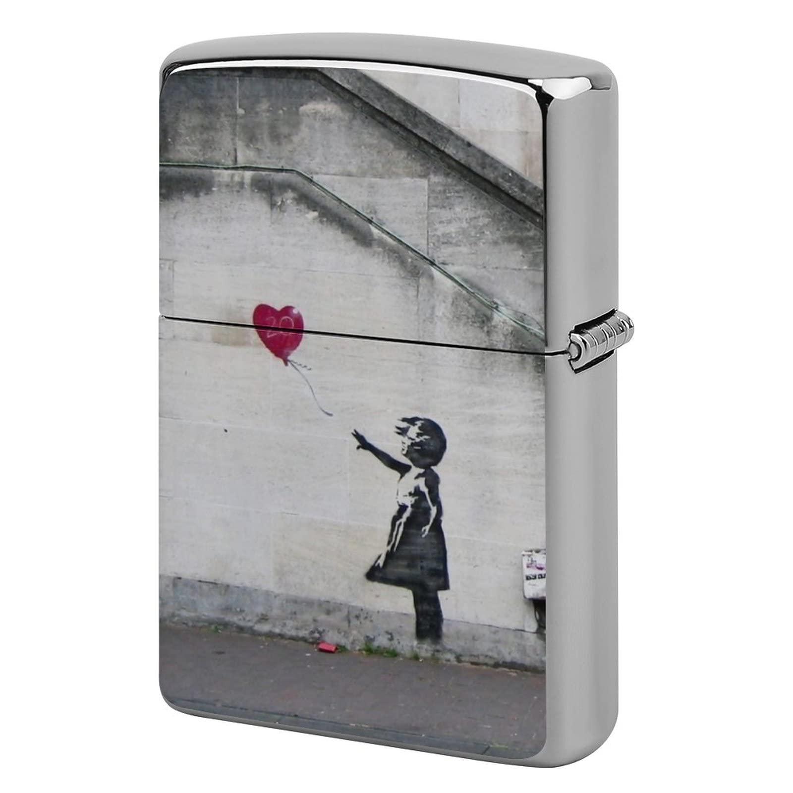 Amazon.co.jp: ジッポライターカバー Banksy バンクシー 風船少女 