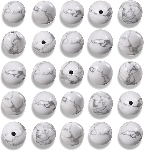 Miniatura 14 de 100 cuentas de hematita negra lisa natural de 0.236 pulgadas (0.236 in), cuentas redondas sueltas de piedra para fabricación de joyas con cordón