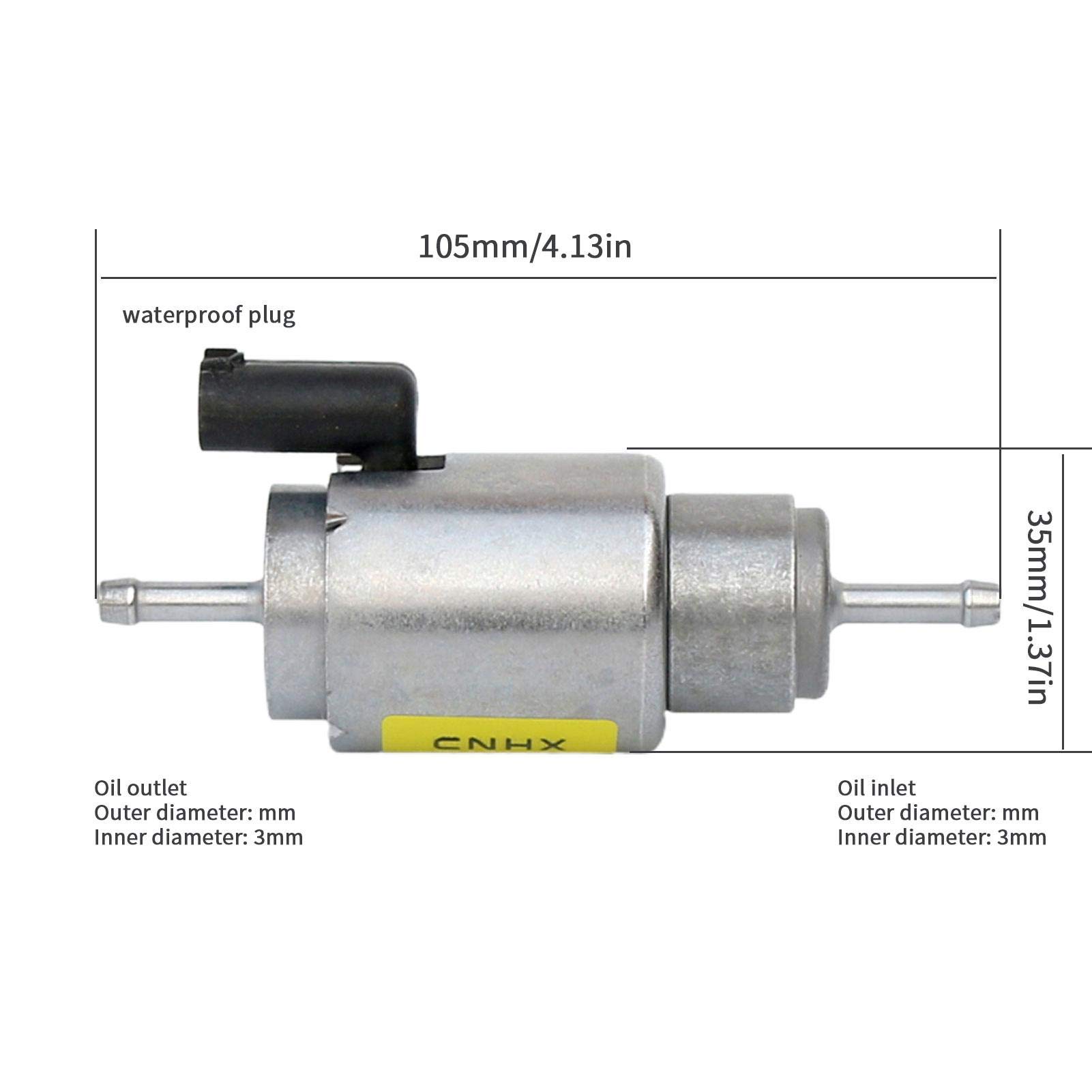 Keptfeet Pompa dosatrice a impulsi - Parti del riscaldatore Pompa 'Olio | del preriscaldatore del Motore DP42 | Pompa dosatrice a impulsi 12V/24V Compatibile con riscaldatori ad Ricambi