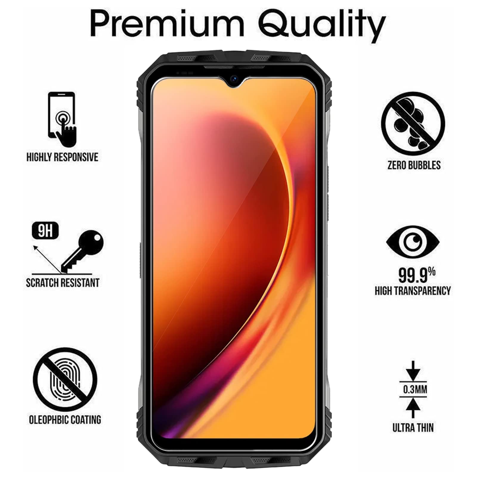 MEMELOKA Cover Trasparente Anti-Ingiallimento + 2 Pellicole Vetro Temperato Per DOOGEE Vmax Plus E Vmax PRO 2024 – Protezione Completa - 6