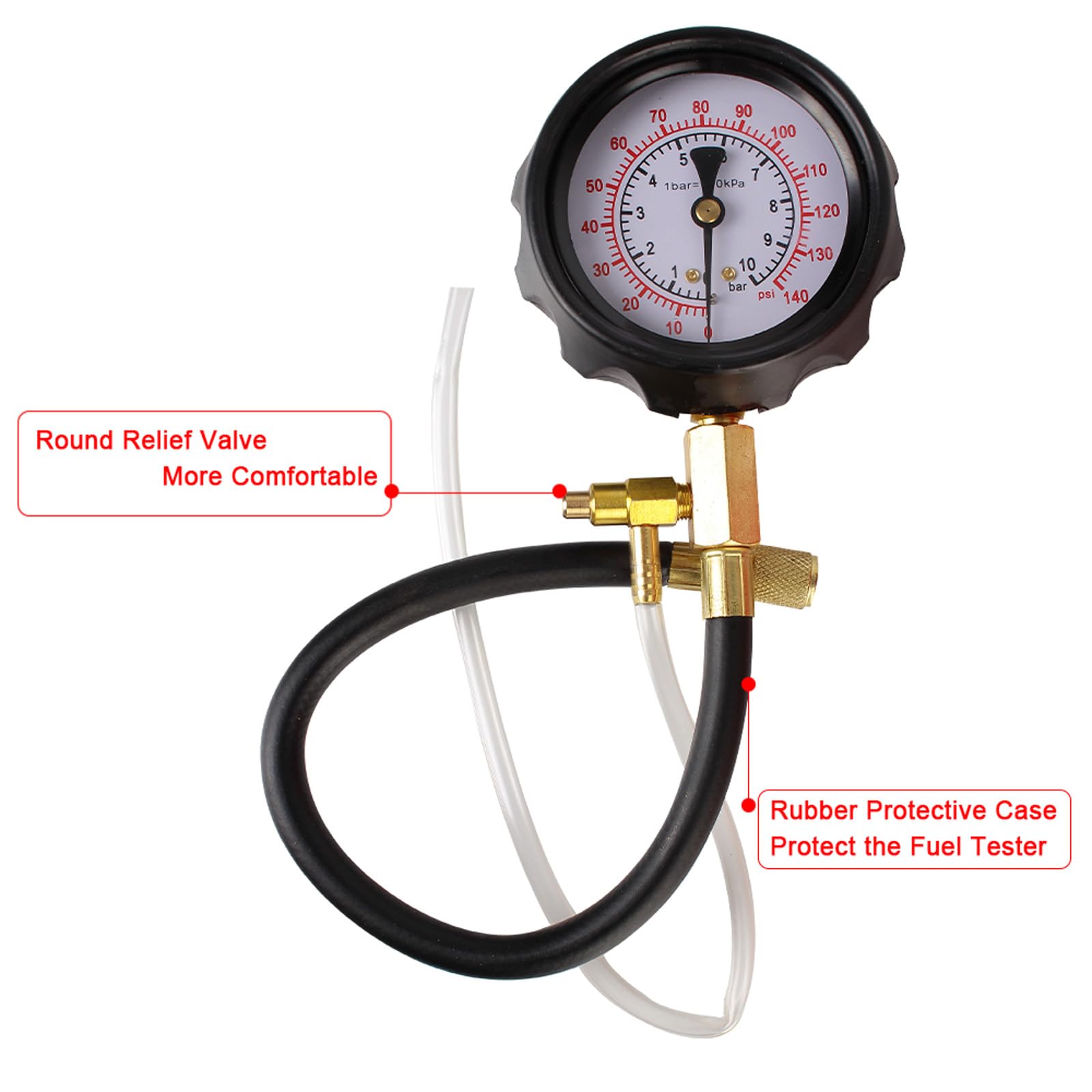 Kit motore Dispositivo diagnostico auto 0-140 0-10 Misuratore di pressione dell'olio per pompa di iniezione tester pompa professionale dispositivo diagnostico