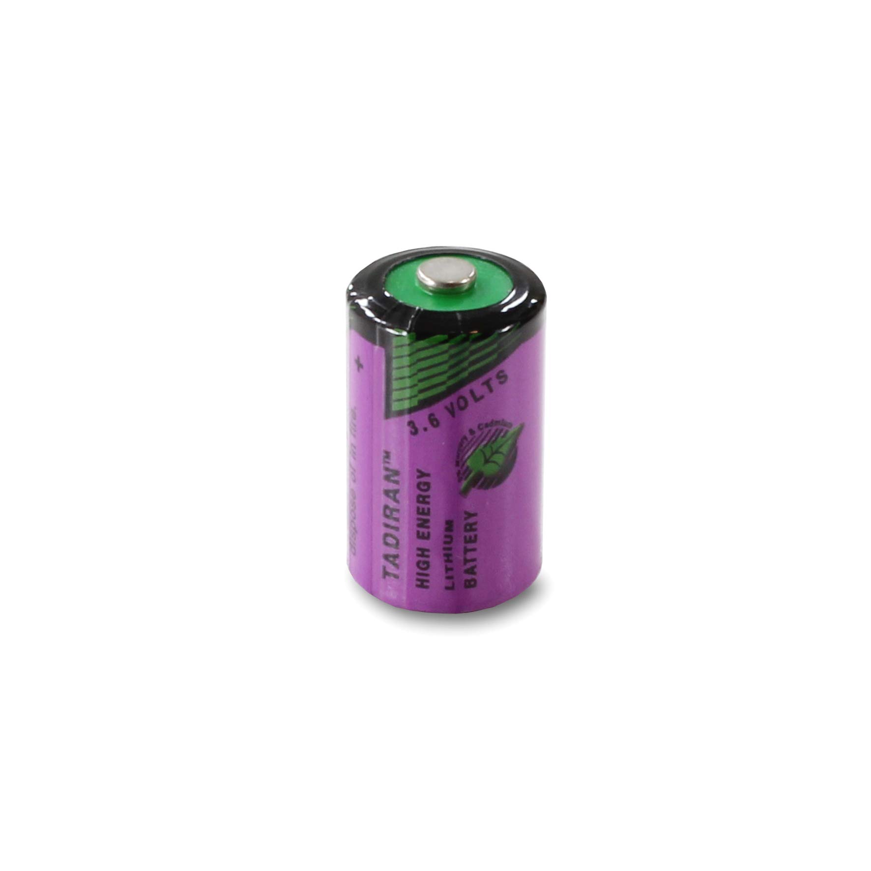 Tadiran SL-750/S Lot de 10 piles au lithium haute énergie SL-750S (1/2 AA) dans boîte à piles sécurisée Weiss - More Power +