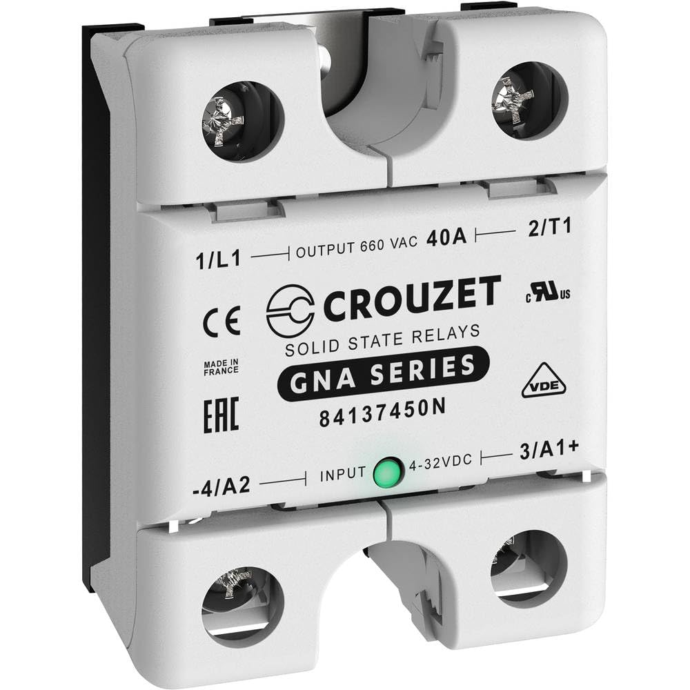 Crouzet Halbleiterrelais 84137450N 40 A Schaltspannung (max.): 660 V/AC Nullspannungsschaltend 1 St.