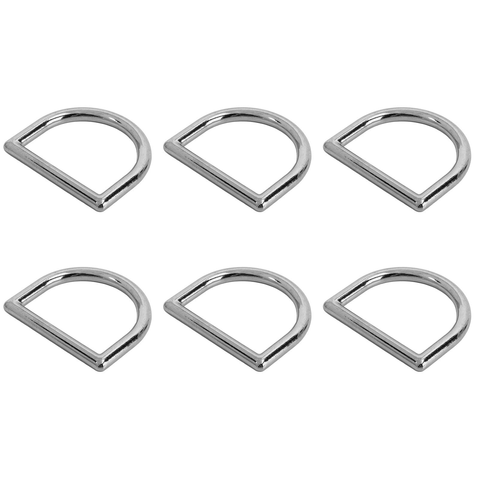 Jeanoko 120 szt. D-ringi Metalowe Klamry DIY do Torebek z Breloczkiem Paski Złoto Srebro Stop Cynku