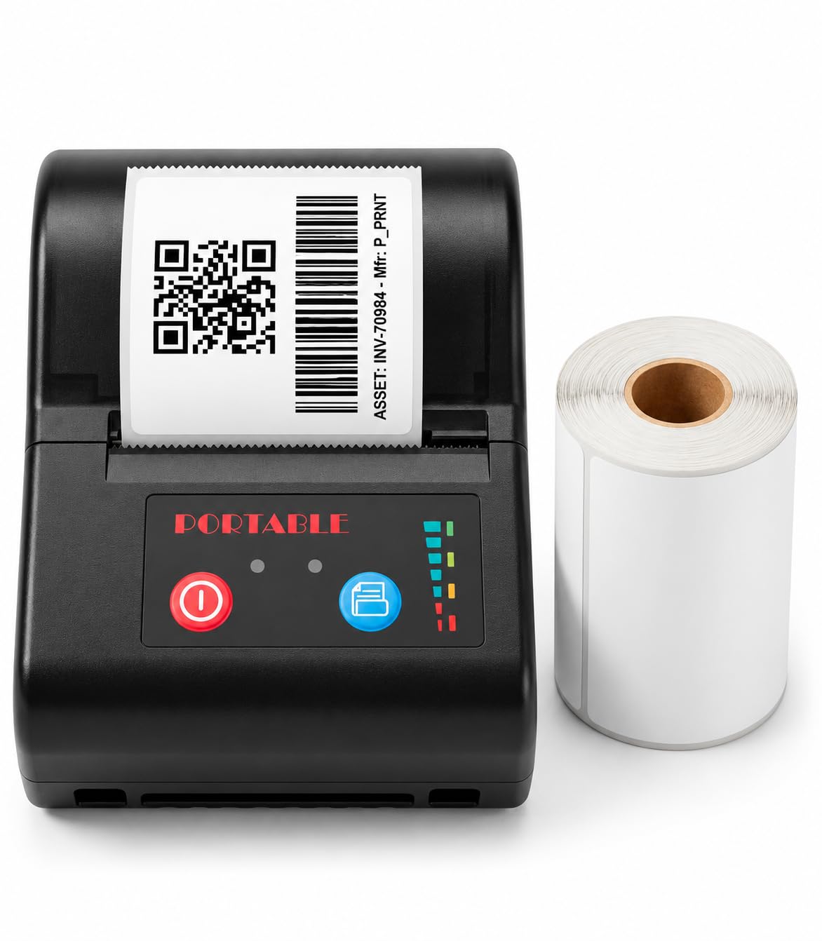 PSF20 2-Inch (58mm) Inkless Portable Bluetooth Thermal Label Printer, Receipt & Barcode Printing, USB, Mobile & PC Support, 200 Labels Included, Black/White — Amazon image 10